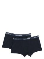 Dolce & Gabbana boxers en coton à taille logo (lot de deux) - Bleu