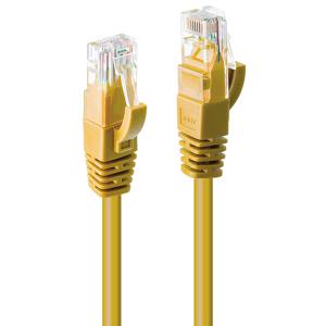 LINDY 48060 RJ45 Netwerkkabel, patchkabel CAT 6 U/UTP 0.30 m Geel Snagless 1 stuk(s)