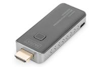 DIGITUS DS-55320 Click & Present Mini - HDMI-zender voor uitbreiding - HDMI-zenderunit voor DS-55319 - Geen drivers vereist - Echt Plug & Play - Zilver/Zwart