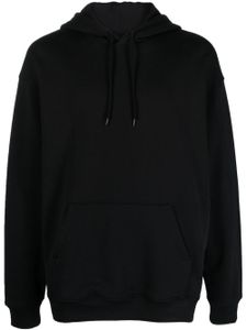 Moschino logo-print organic-cotton hoodie - Noir