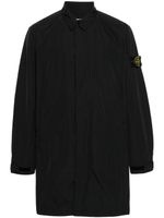 Stone Island manteau droit à patch logo - Noir - thumbnail