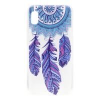 Shop4 - Samsung Galaxy A10 Hoesje - Zachte Back Case Dromenvanger Kleurrijk