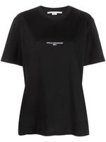 Stella McCartney t-shirt en coton à logo imprimé - Noir