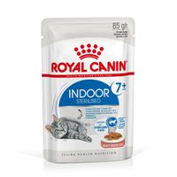 Royal Canin Indoor Sterilised 7+ in Gravy (brokjes in saus) natvoer kattenvoer 12x85gr - thumbnail