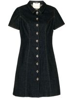 CHANEL Pre-Owned robe en jean à coupe courte (années 1990) - Bleu