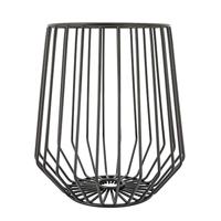Point-Virgule Wire hoge fruitmand zwart 23.4x25.4cm