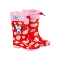 Regenlaarzen Minnie meisjes PVC/textiel rood/roze maat 28