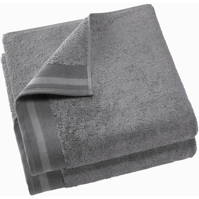 De Witte Lietaer badhanddoek Contessa 70 x 140 cm grijs 2 stuks