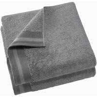 De Witte Lietaer badhanddoek Contessa 70 x 140 cm grijs 2 stuks