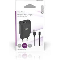 Oplader | 1.0 A | Outputs: 1 | USB-A | Micro-USB | 1.00 m | 5 W | Single Voltage Output - thumbnail