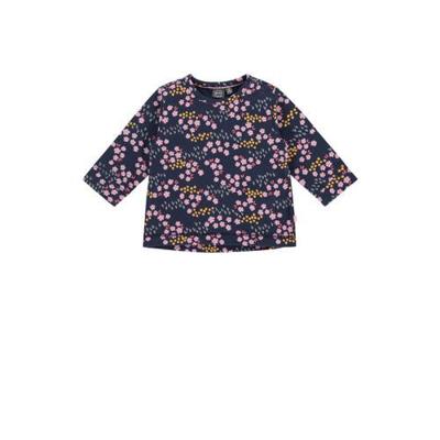 Babyface baby longsleeve met biologisch katoen marine/roze Babyface baby longsleeve met biologisch katoen marine/roze