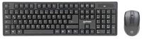 Manhattan -Products Wireless Desktop Set - Draadloze muis voor pc en draadloos toetsenbord, gaming mouse, toetsenbord, muis, USB-radio-ontvanger, computer, accessoires - zwart