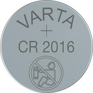 Batterij Varta knoopcel CR2016 lithium blister Ãƒ 5stuk