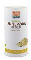 Biologisch hennepzaad gepeld