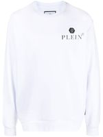 Philipp Plein sweat à plaque logo - Blanc