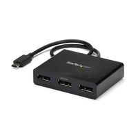 StarTech.com USB-C naar DisplayPort multi-monitor video splitter 3 poorts MST hub