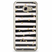 Samsung Galaxy A3 2017 siliconen hoesje - Hart streepjes