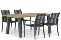 Santika Annisa/Glasgow 180 cm dining tuinset 5-delig