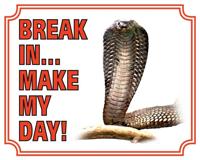Cobra Waakbord - Break in make my day