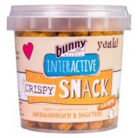 Bunny Crispy Snack Wortel | 25 g | Aanvullend diervoeder voor dwergkonijnen en knaagdieren | De perfecte beloningssnack voor knaagdieren | Slechts 3 ingrediënten | Hersluitbaar