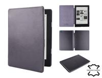 Lunso Kobo Aura H20 Edition 2 hoes (6.8 inch) - Leren sleepcover - Zwart