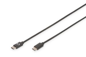 ASSMANN Electronic 1.8m USB 3.1 C - C 1.8m USB C USB C Mannelijk Mannelijk Zwart USB-kabel