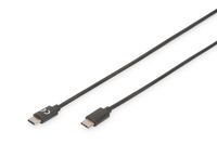 ASSMANN Electronic 1.8m USB 3.1 C - C 1.8m USB C USB C Mannelijk Mannelijk Zwart USB-kabel - thumbnail