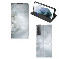 Bookcase Samsung Galaxy S21 FE Painting Grey - thumbnail