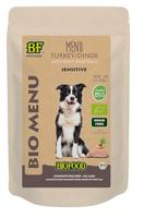 150 gr Biofood organic hond kalkoen menu pouch hondenvoer