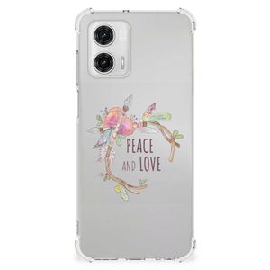 Motorola Moto G73 Stevig Bumper Hoesje Boho Text