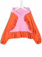 WAUW CAPOW by BANGBANG hoodie colour block à volants - Rose