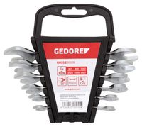 Gedore red Dubbele Steeksleutelset 6-delig 6-17 mm Kort Zwart