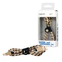 LogiLink USB-kabel USB 2.0 USB-C stekker, USB-A stekker 1.00 m Zwart CU0133 - thumbnail