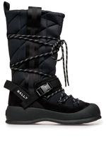 Bally après-ski matelassées à lacets - Noir