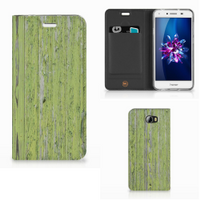 Huawei Y5 2 | Y6 Compact Book Wallet Case Green Wood