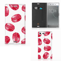 Sony Xperia XZ Premium Flip Style Cover Pink Macarons