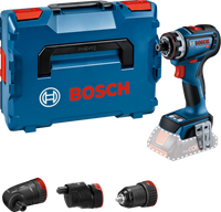 Bosch Blauw GSR 18V-90 FC Accuboormachine 18V | Zonder accu&apos;s en lader L-Boxx + GFA 18-M, GFA 18-W en GFA 18-E - 06019K6203