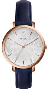 Horlogeband Fossil ES3864 Leder Blauw 14mm