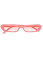 Linda Farrow x The Attico lunettes de soleil Thea à monture carrée - Rose