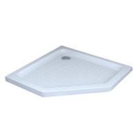 Douchebak Trevi Laag Vijfhoek 100x100x5cm Antislip SMC Wit