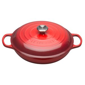 LE CREUSET - Signature - Campagnard braadpan 30cm 3,50l Kersenrood