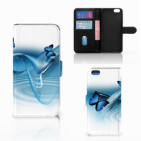 Apple iPhone 6 Plus | 6s Plus Telefoonhoesje met Pasjes Vlinders