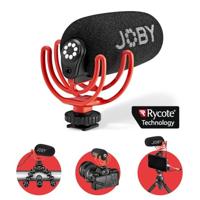 JOBY Compacte microfoon supernieren karakteristiek Wavo On Camera met vibratiehouder Rycote Duo-Lyre, voor Smartphone, Mirrorless, vlogging, Youtuber, Live Streaming, Content Creators
