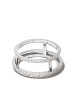 De Beers Jewellers bague The Horizon en or blanc 18ct ornée de diamants - Argent - thumbnail