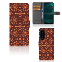 Sony Xperia 5III Telefoon Hoesje Batik Brown