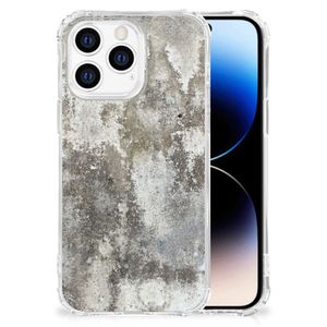 iPhone 14 Pro Anti-Shock Hoesje Beton Print