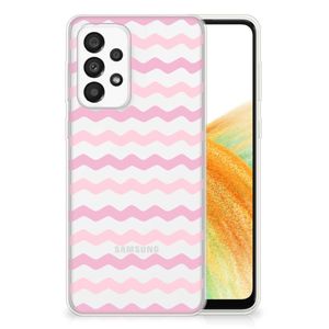 Samsung Galaxy A33 5G TPU bumper Waves Roze