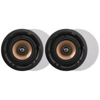 Artsound 6,5 inch muurplafondluidsprekers 20-120 Watt, inbouw voor hifi thuis badkamer keuken kantoor, met zwenktweeter, alu conus, uitgesneden sjabloon voor eenvoudige installatie, rond, 230 x 85mm,