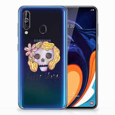 Silicone Back Case Samsung Galaxy A60 Boho Skull Silicone Back Case Samsung Galaxy A60 Boho Skull