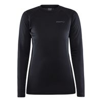 Craft Core warm baselayer shirt lange mouw zwart dames M